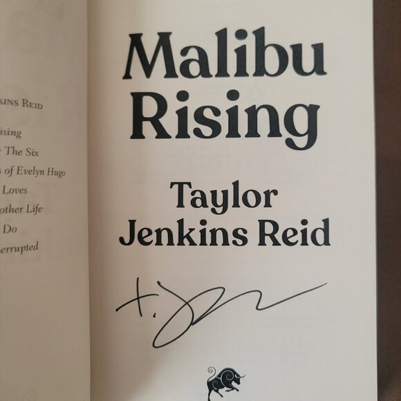 **NEW & SIGNED** Malibu Rising by Taylor Jenkins Reid, Hardcover, First Edition - Picture 2 of 6